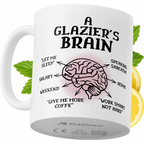 Lustige Tasse für Glaser – Kaffee- oder Teetasse mit witzigem Textdesign – ideal für Geburtstage, Namenstage, Feiertage und besondere Anlässe. Hochwertige Tasse für Zuhause, Büro und Arbeit. Farbe: We