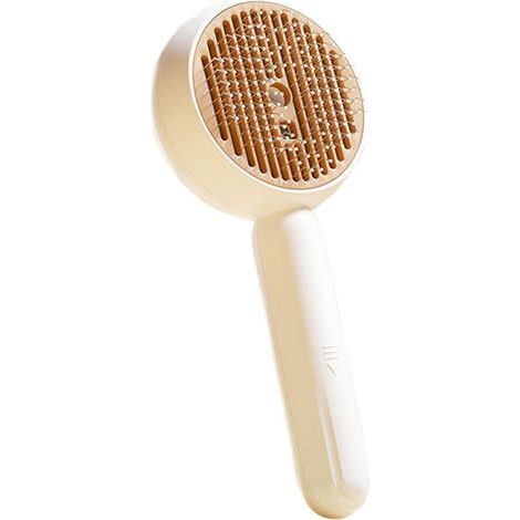 Upgraded blue light pet grooming spray comb, one-button self-cleaning and hair removal brush, suitable for dogs and cats. (1/5)