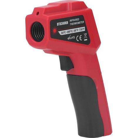Thermomètre infrarouge sans contact avec indicateur de température LCD rétroéclairé pour moteur et réfrigérateur