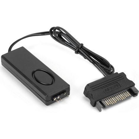 Contrôleur Ventilateur Lumière ARGB 5V avec Télécommande, Accessoire PC SATA, Noir (1/5)
