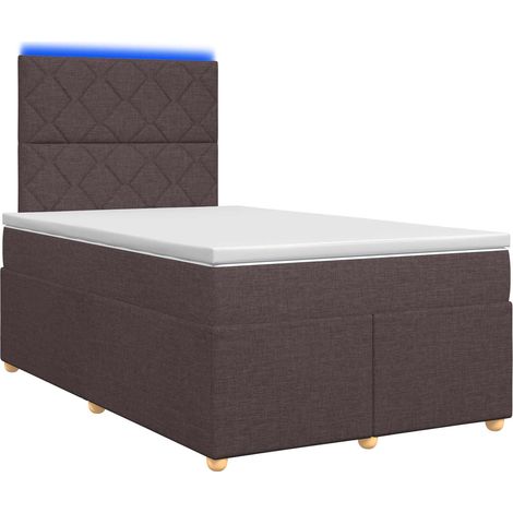 Maison Exclusive - Boxspringbett mit Matratze Dunkelbraun 120 x 1 (1/5)