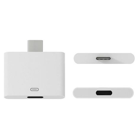 Adaptador USB tipo C 3.1 macho a Lightning hembra  Blanco