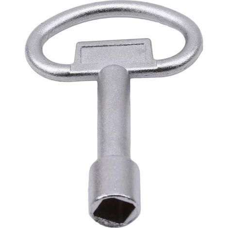 Universal Key for Key Lock Panel, Square Socket, Triangle, Cabinet, Electrical Train, Electrical Box (L, Square) (1/2)