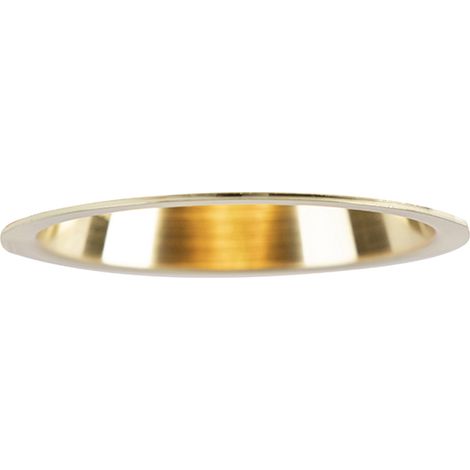 QAZQA + Diseño Foco empotrado moderno dorado - Dept Aluminio Redonda Adecuado para LED Max. 1 x 50 Watt (1/4)
