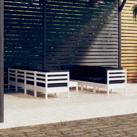 9-tlg. Garten-Lounge-Set mit Kissen Kiefer Massivholz vidaXL (1/5)