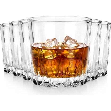 Whisky-Getränke-Saftgläser-Set 280 ml 6-teilig