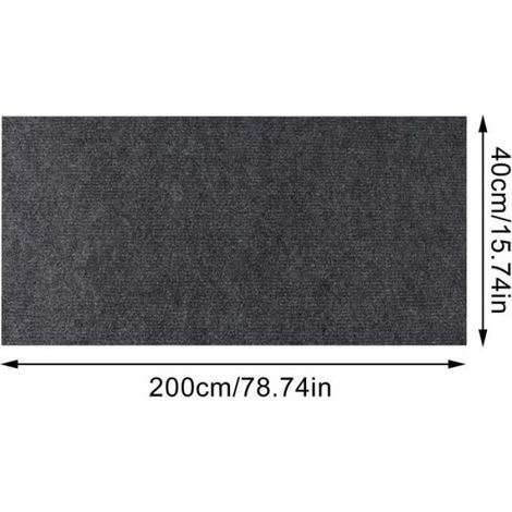 Climbing Cat Scratcher, Auto-adhésif Tapis Griffoir pour Chat, DIY Trimmable Chats Grattoir, Tapis (Gris Clair, 200 x 40 cm) (1/4)
