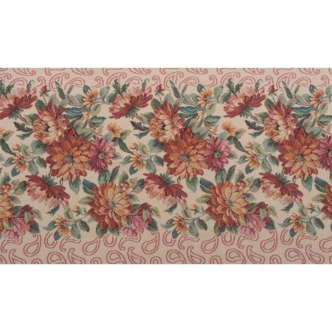 Tappeto Passatoia In Tessuto Jacquard Linea Emozioni Disegno Dalia Terra, misura57x90coloreTerra (1/4)
