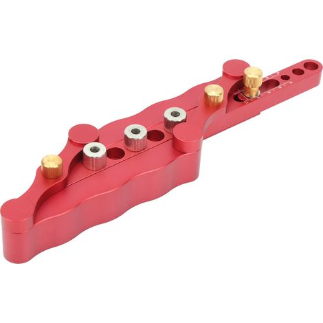 Gabarit de perçage pour tourillons de menuiserie, guide de perçage pour trous dans le bois, kit d'outils de positionnement de poinçons à faire soi-même, accessoires de menuiserie (1/5)