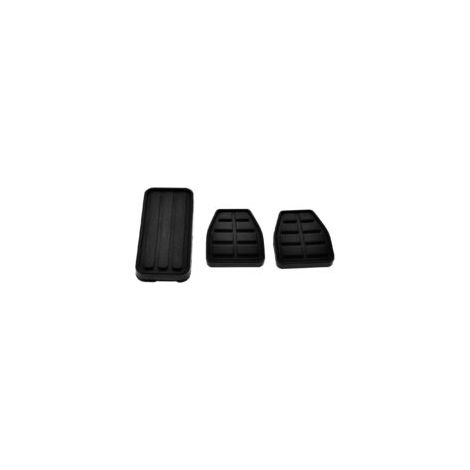 Kit de pédales en caoutchouc trois pièces pour Lntyq et Volkswagen T4 (1990-2003) - embrayage/frein/accélérateur - revêtement antidérapant noir - résistant à l'usure - installation directe