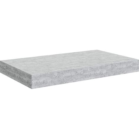 Maison Exclusive - Schweberegal Betongrau 40x23,5x3,8 cm MDF (1/5)