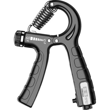 Muscleur De Main Avec Comptage, 10-60 Kg Réglable Exerciseur Des Doigts, Musculation Avant Bras, Pince À Main, Appareils De Renforcement Musculaire(sans colle)