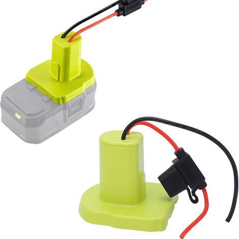 Adaptateur secteur compatible avec le connecteur d'alimentation 18 V Ryobi One+ et porte-fusible (1/5)