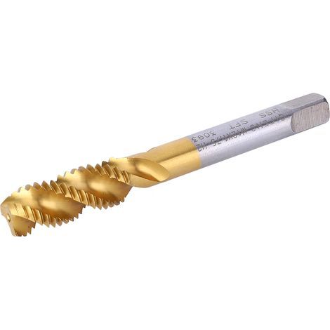 HSS-Gewindebohrer mit Spiralgewinde M12x1,75 mm, praktisches Bohr- und Gewindeschneidwerkzeug (1/5)