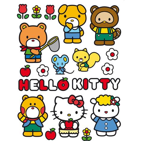 Stickers géant Hello Kitty et ses amis Sanrio (1/4)