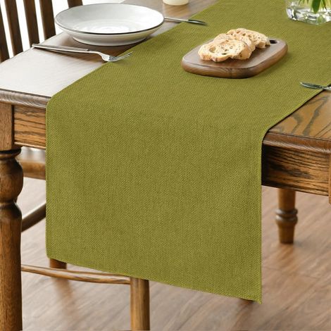 Chemin de Table Polyester Vert 40×100 cm