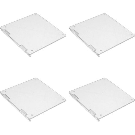 Lot de 4 caches pour thermostat : cache en plastique pour thermostat type 86 pour climatisation centrale - Panneau décoratif, protection d'interrupteur type 86, autocollant (1/5)