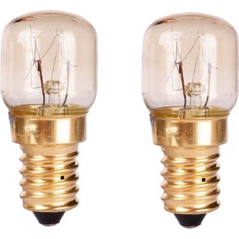 2 Lampadine Alogena Forno Microonde E14 ST22 15W 230V 80lm 2800K Resiste fino a 300 Gradi (1/2)