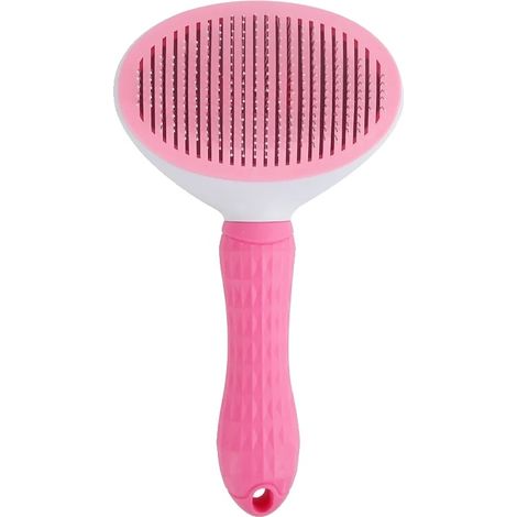 Haustierpflegebürste, Selbstreinigungsfunktion, Geeignet für alle Rassen, Rosa 5PCS-1 (1/2)