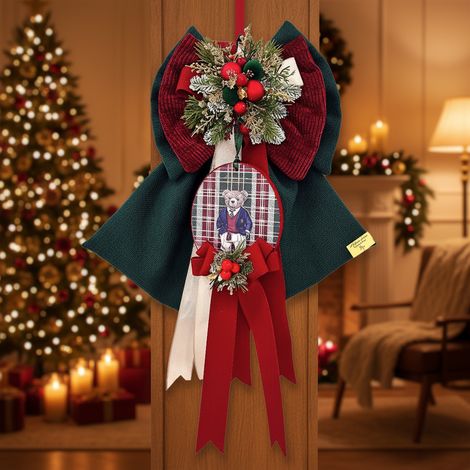 Fiocco "Lord" decorativo natalizio per decorazione, da 40 cm (1/4)