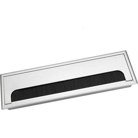 Cache-câbles carré en aluminium pour bureau (grand format) (1/5)
