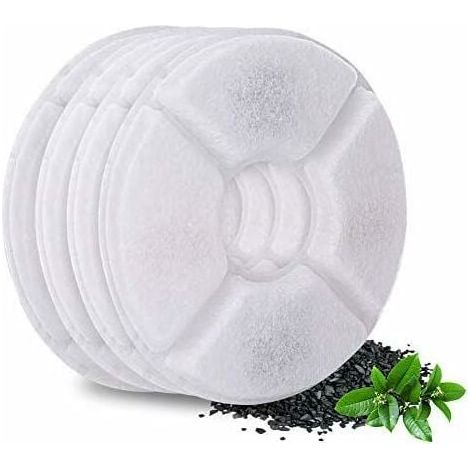 Cat Fountain Filter, Replacement Filters for Fountains, Activated Carbon Filter Replacement Filter for Fountains Filters for Cat Fountains Flower Water Fountain, 4pcs MUMU (1/4)