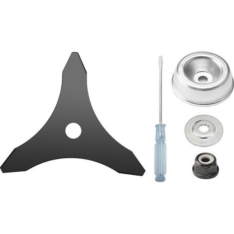 Kit d'entretien avec lame de débroussailleuse et adaptateur pour tondeuse à gazon - OUYLAF (1/5)