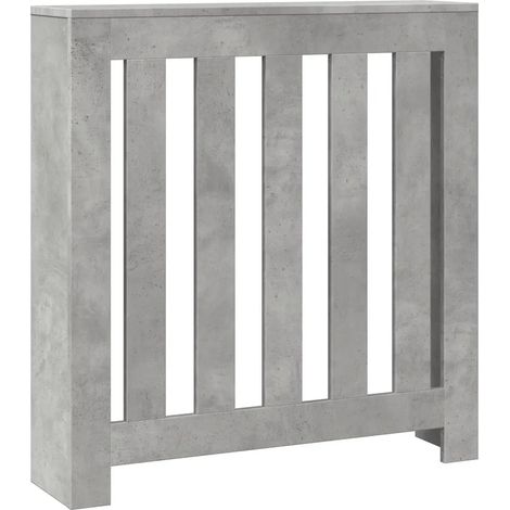 Copritirradiatore moderno utile mensola 78 x 20 x 82 cm in legno ingegnerizzato grigio cemento 020049810