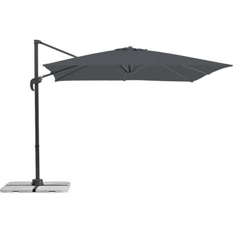 Schneider Ampelschirm Rhodos Junior anthrazit 270 x 270 cm inkl. Sonnenschirmhülle Ampelschirm (1/5)