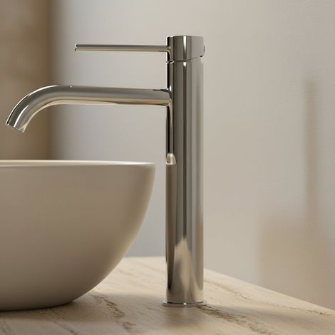 Mitigeur de lavabo haut chromé pour vasque à poser - LINO XL - INOBATH (1/2)