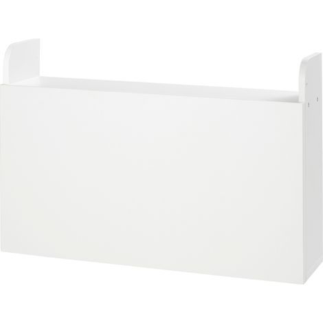 Bureau suspendu table murale table d'ordinateur murale et tablette rabattable avec rangements - 77 x 20 x 51 cm