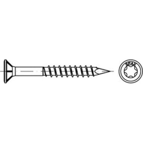 Spax Fassade 4,5 x 70 mm LinsenSenkkopf T-STAR plus Teilgewinde CUT-Spitze Edelstahl rostfreiei A2 100 Stk