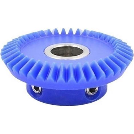 Pignon conique nylon bleu 1pc module 08 rapport 1:2 90° engrenage à onglet 1M 40T alésage 12mm transmission direction (1/5)