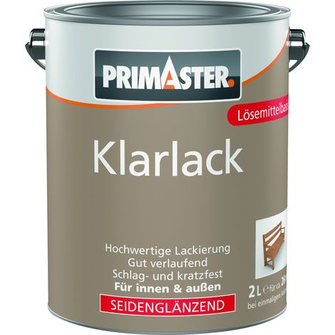 Primaster Klarlack 2 L farblos seidenglänzend Lack