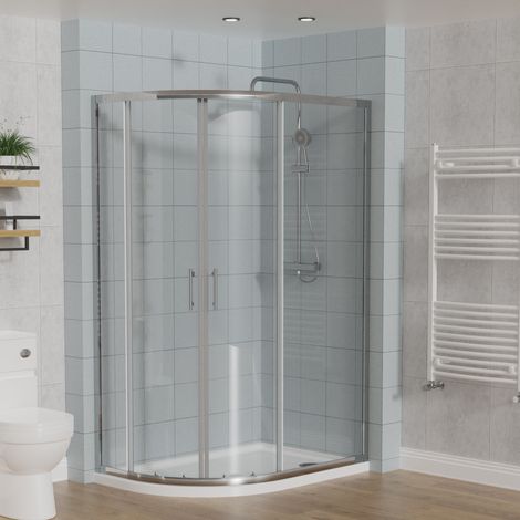 Aquariss Offset Quadrant Shower Enclosure Chrome 1200x800