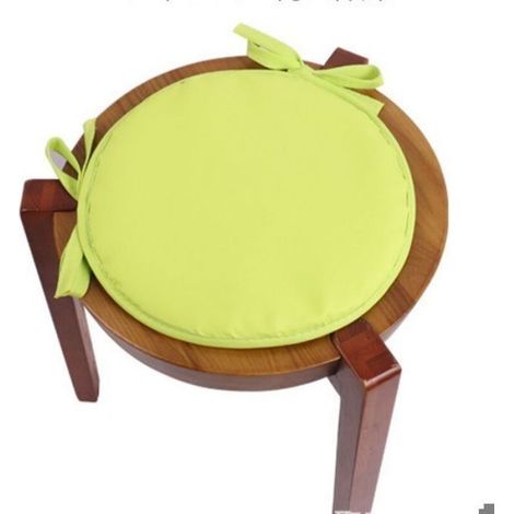 Coussin D Assise - Rond - Gris Foncé - Pour Chaise De Salle A Manger Et Jardin - Set De 4 (1/5)
