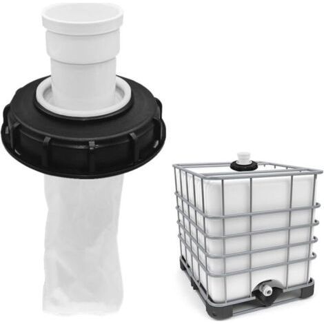 Filtre à Eau IBC 180°, Accessoire de Réservoir Nylon pour Réservoir d'Eau de Pluie, Lavable et Facile à Installer (1/5)