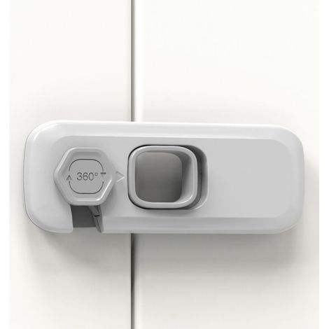 Ensemble de 5 portes d'armoire grises et tiroirs verrouillables pour réfrigérateur, congélateur et four. (1/3)