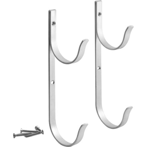 Support de poteau de piscine lot de 2 en aluminium (1/5)