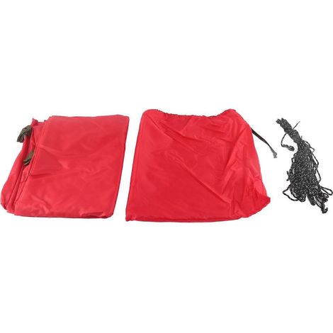 Voile d'ombrage rectangulaire en polyester rouge sable, 3 x 4 m, pour jardin ou terrasse. (1/4)