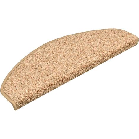 Maison Exclusive - Tappetini per scale 30 pz 65x21x4 cm Oro Semicircolari Grandi