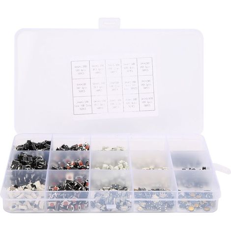 750 pieces 15 value Tactile button push switch light Tactile Micro Tact (1/5)