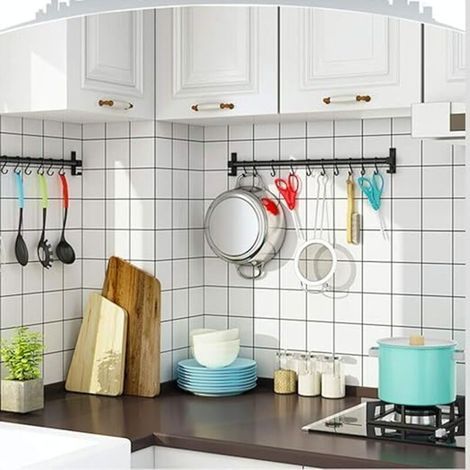 Paquet de 10 Crochets en S Robustes pour Suspension de Casseroles et Ustensiles de Cuisine (1/3)