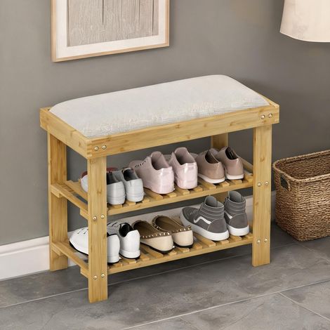 Console en bambou Polyester 60 x 29 x 49 cm (1/5)