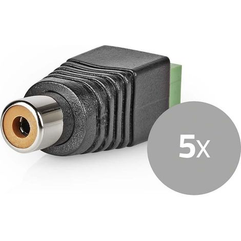 Connexion dalimentation cctv bornier a 2 voies din femelle femelle vert noir (1/5)