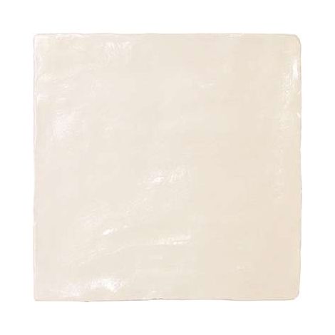 Eiffel Art Construction – Carrelage mural effet zellige bejmat satiné beige 10x10 cm – Finition artisanale – Bords irréguliers pour aspect rustique – Boîte de 0.60m2
