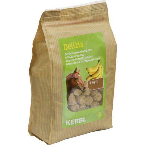Kerbl Delizia Pferdeleckerli Bio Sweeties Banane 1 kg Pferdeleckerli