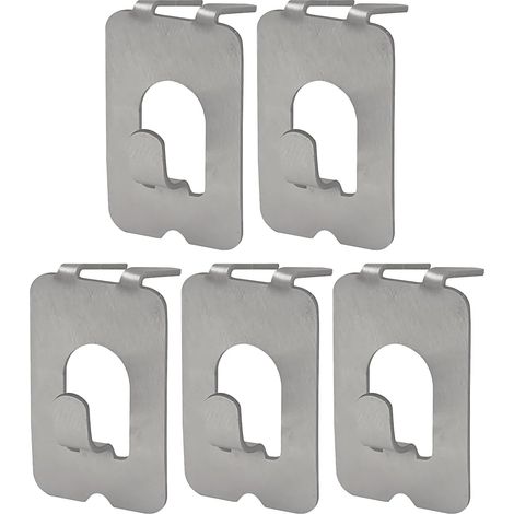 5pcs Picture Frame Hangers, Compact No Damage Wall Hooks, Heavy Duty Alloy Holders, for Hanging Mirrors or Artwork Indoors, Ideal for Home Hall Kitchen Apartment Workplace Use