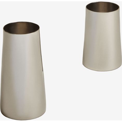 Set de 2 vases en acier inoxydable Padulin SKLUM Acier inoxydable brillant (1/5)