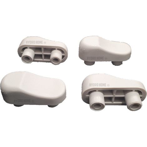 Kit 4 pezzi paracolpi PAR003 con scalino grigi in gomma per Copriwater sedile Wc (1/2)